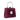 Ray Trapezoid Small Frame Clutch Maroon