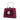Ray Trapezoid Small Frame Clutch Maroon